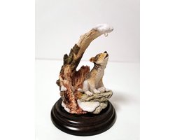 Wolf - Country Artist - Bruin/Wit - 13cm