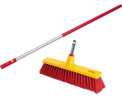 WOLF-Garten Multi-Star terrasbezem 40 cm met steel