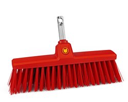 Wolf-Garten Terrasbezem Tb 350 M - Reiningingsgereedschap - 35 cm Geel Rood