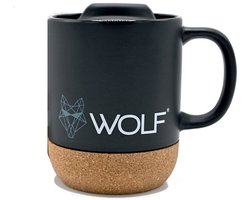 Wolf Mug Black Drinkbeker - Camping Kookgerei