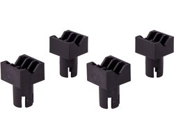 wolfcraft - 4 klembekken voor Werktafel - Werkbladspanner - Werkbank klem - 6172000