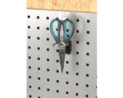 Wolfcraft - 5 Beugelhaken - Beugelhaak - 35x35mm voor gaatjesboard- en kastsysteem