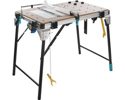 wolfcraft - MASTER cut 2600 - Werkbank - Werktafel Inklapbaar - Zaagtafel Opvouwbaar - Machinetafel - 120kg - 6918000 - 10 JAAR GARANTIE