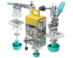 wolfcraft - Mobiele snelspanner - Werkbank accessoires - Lijmklem voor werktafel - 20mm - 6893000
