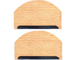 Wolkam - 2 stuks - Pluizenverwijderaar - Wolkam - Stoffen Pluizenverwijderaar - Geschikt voor het Verwijderen van Pluizen Kleding - Breigoed - Truien - Sjaals - Wol - Jassen - Broeken Verzorging - Geschikt voor kleding, truien, wollen kleding