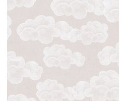 WOLKEN BEHANG | Kinderkamer - Beige Bruin Wit - A.S. Création Lilly & Luis