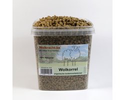Wolkracht - Wolkorrels - Wolpellets - Organische bodemverbeteraar en meststof voor moestuin en kamerplanten - 100% natuurlijke mest van schapenwol - 5500ml