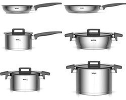 Woll Pannenset Concept 6-delig - RVS - Zilver