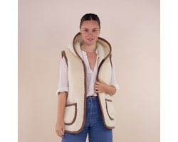 Wollen Bodywarmer Dames Hala Met Capuchon