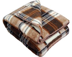 Wollen Deken 100% Puur Australische Merino Scheerwol OnceDoce® 450 g/m² - Warm Ademend Zacht - COPPER - Wasbaar – 160x200cm
