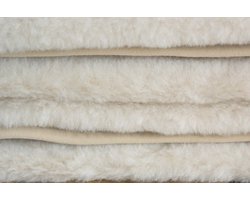Wollen Deken 100% Wol Merino & Kameel Blend - Ash White - OnceDoce® 450 g/m² Heerlijk Zacht Ademend en Warm - Wasbaar - 140x200cm