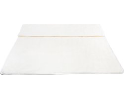 Wollen Deken 100% Wol Merino & Kameel Blend - OnceDoce® 450 g/m² Heerlijk Zacht Ademend en Warm – POWDER - Wasbaar - 160x200cm