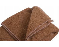 Wollen Deken 140x200cm 100% zuivere Australische Merino Wol OnceDoce® 460 g/m² Woolmark-certificaat – Warm Ademend Zacht – Wasbaar – Chocolate Brown