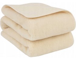 Wollen Deken 160x200cm 100% zuivere Australische Merino Wol OnceDoce® 460 g/m² Woolmark-certificaat – Warm Ademend Zacht – Wasbaar – Jasmine Blossom