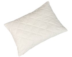 Wollen Kussen 60x70 cm – Crème met Gewatteerde Hoes