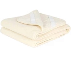 Wollen onderlegger / onderdeken ledikant – merinowol – 60x120cm - natural