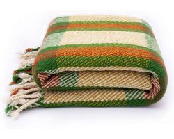 Wollen Plaid / Deken Yellow Ivanna - 100% Zuivere wol deken - 150x200cm - 1500g