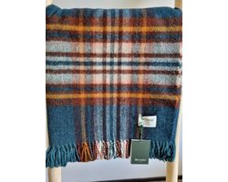 Wollen Plaid - ST.IVES Teal (Merino) 140x185cm - Bronte x Plaids.shop