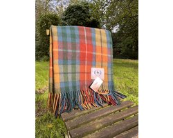 Wollen Tartan plaid Antique Buchanan (100% wol) - BEST SELLER - Tijdloos - warm - zacht - dikke wol - Duurzaam - natuurlijk