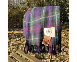 Wollen Tartan plaid Mc Kenzie - 100% WOL  - Warm  - natuurlijk - duurzaam - Kwalitatief
