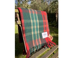 Wollen Tartan plaid New Brunswick - warm - dik - zacht - kwalitatief - Schotland - kerstdeken