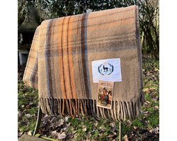 Wollen Tweed Tartan plaid Natural Dress - warm - zacht - cadeau - winter - deken - Duurzaam - wol