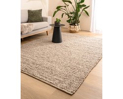 Wollen vloerkleed - Agder beige 140x200 cm
