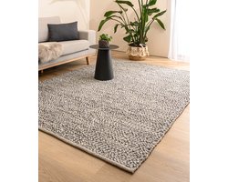 Wollen vloerkleed - Agder grijs 160x230 cm