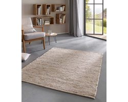 Wollen vloerkleed - Bokn beige 140x200