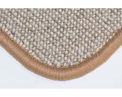 Wollen Vloerkleed - deurmat - Diva - beige - ecru - 60x90cm