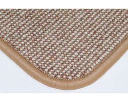 Wollen Vloerkleed - Deurmat - Diva - terra - ecru - 70x90cm