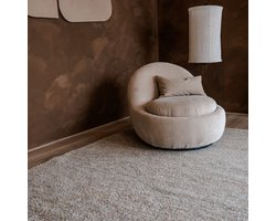 Wollen Vloerkleed Grijs/bruin gemeleerd Vik - 240 x 340 - (XL)