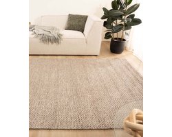 Wollen vloerkleed - Hyssing zandkleur 200x300 cm