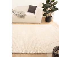 Wollen vloerkleed - Løkke ivoor 240x340 cm