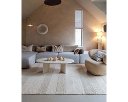 Wollen vloerkleed - Skift beige 240x340 cm