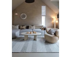 Wollen vloerkleed - Skift grijs 240x340 cm