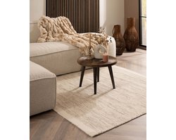 Wollen vloerkleed vierkant - Ulstein wit/grijs 250x250 cm