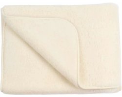 WOLLIES Amsterdam - Wieg Deken - Wit - Merino Wol - 75 x 100 CM