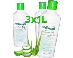 Wollsan - Wol fijnwasmiddel - 3 x 1000ML - met Aloë Vera - Bevat Lanoline - voor Wol - 100% veilig wolwasmiddel