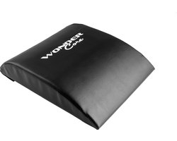 Wonder Core Buikspiermat Ab Crunch Mat Sit up Assistent voor Buikspieroefeningen Crossfit Fitness Oefenmat Buikspierkussen Trainingsmat Pad Kussen, zwart, anti slip