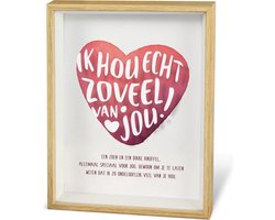 Wonderful Deco decoratie venster "Ik hou van jou"