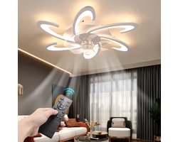 Wonen Verlichting Lampen Plafondlampen Plafondlampen met ventilator Plafondventilator met Verlichting - Met Afstandbediening - Stil in Gebruik - Stille Plafondventilator - Verlichting Woonkamer