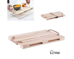 "WOOD & CO" design houten dienblad Palette 28x38 cm