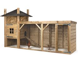 Wood Selections Konijnenhok Hooiberg Evie - Konijnenhok voor buiten - Konijnenren - Konijnenkooi - Nachthok konijn - Konijnenhuis - Dierenverblijf - Konijnen