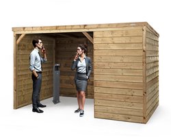 Wood Selections Rookruimte Tanja - Duurzaam Rookhok van hout - Rokershok tegen de wind