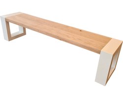 Wood4you - Bank New Jersey Eikenhout wit