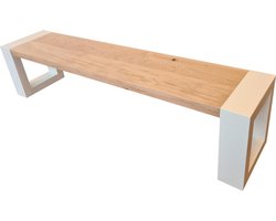 Wood4you - Bank New Jersey Eikenhout wit