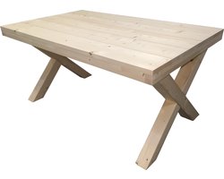 Woodkit.nl Steigerhout tafel bouwpakket met kruispoten