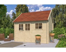 Woodlands Blokhut Coventry L 355 x 320 cm Wanddikte 28 mm
