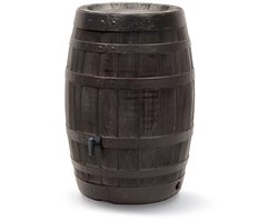 Woodrain 250L Regenton – Houtlook Bruin – Inclusief Kraan & Deksel